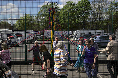 Maypole dancing